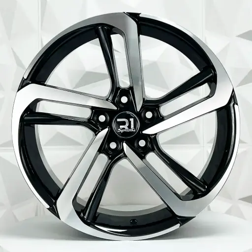 [171547] RIN 17X7.5 5-114.3 R1 SPORT DX218/A046 BLACK MACHINE FACE ET35 CB73.1