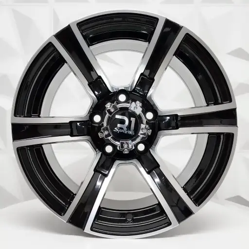 [150681] RIN 15X8 5-114.3 R1 SPORT 968 BLACK MACHINE FACE ET0 CB83