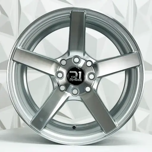 [150563F] RIN 15X7 4-100/114.3 R1 SPORT 5570F SILVER MACHINE FACE ET33 CB73.1