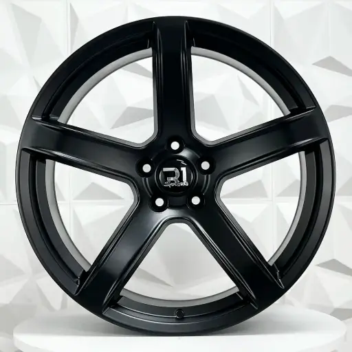 [200579F] RIN 20X9.5 5-115 R1 SPORT FA608F MATE BLACK ET18 CB71.5